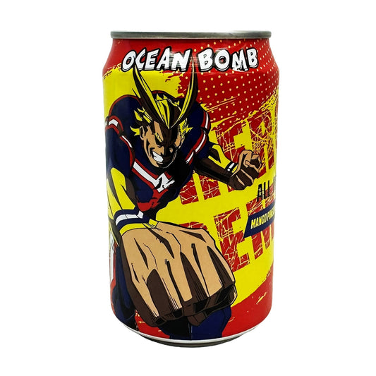 Ocean Bomb My Hero Academia All Might Mango Sparkling Pineapple Flavor (330ml)(Taiwan)