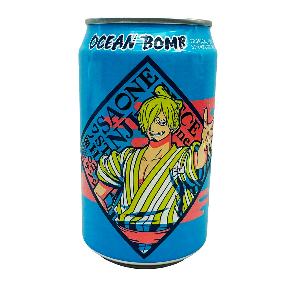 Ocean Bomb One Piece Sparkling Water Sanji Tropical Fruit Flavor (330ml) (Taiwan)