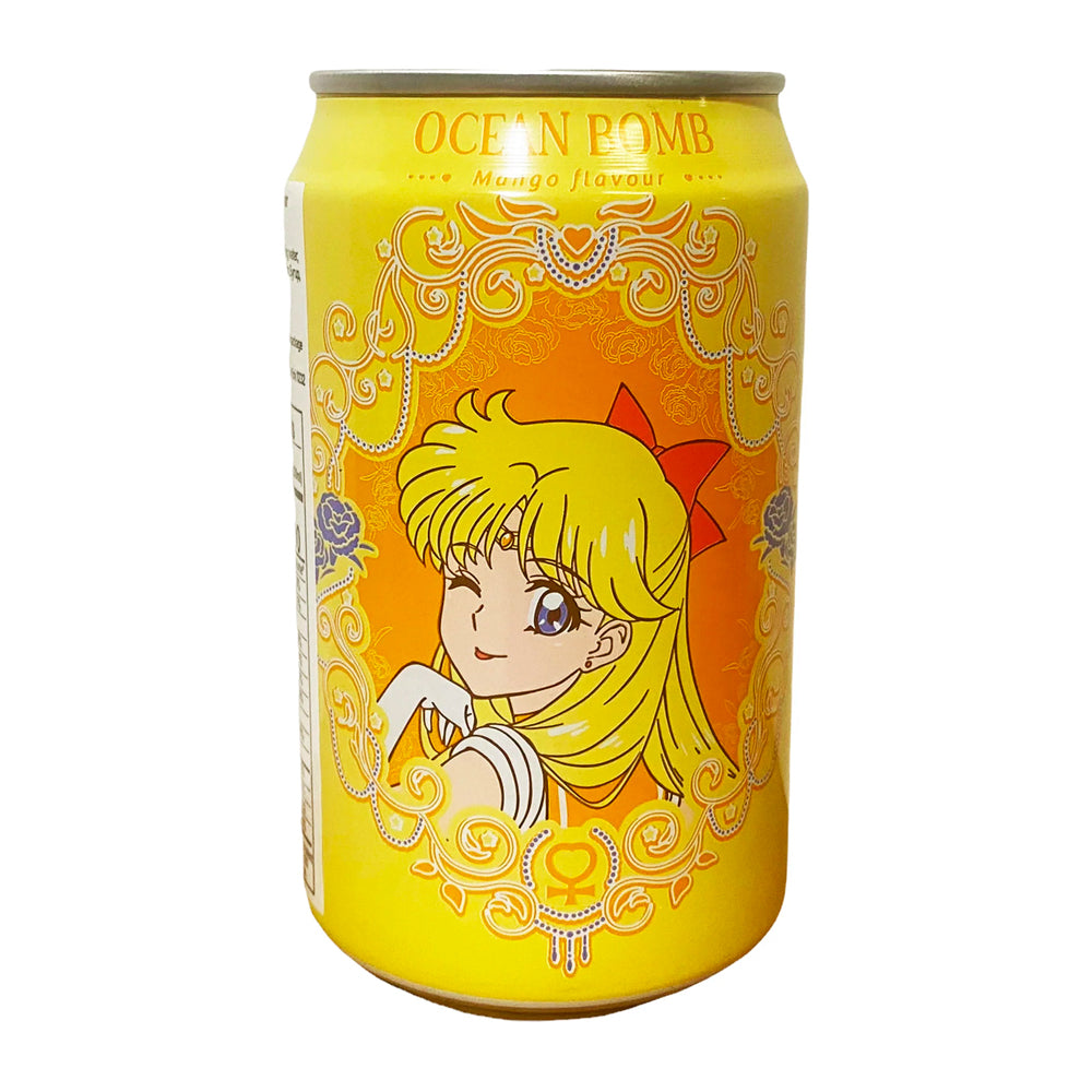 Ocean Bomb Sailor Moon Sparkling Water Mango Flavor (330ml) (Taiwan)