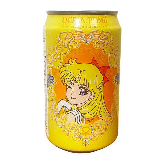 Ocean Bomb Sailor Moon Sparkling Water Mango Flavor (330ml) (Taiwan)