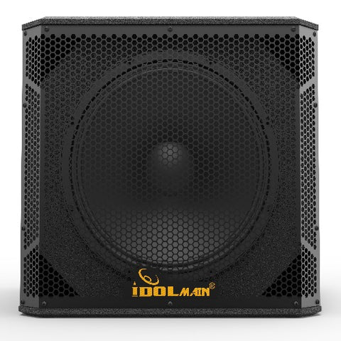 ( OPEN BOX ) IDOLmain SUB-06 15-Inch 1500 Watts Deep Bass Powered Subwoofer With All Wood Cabinets And 14-Gauge Grilles NEW 2025