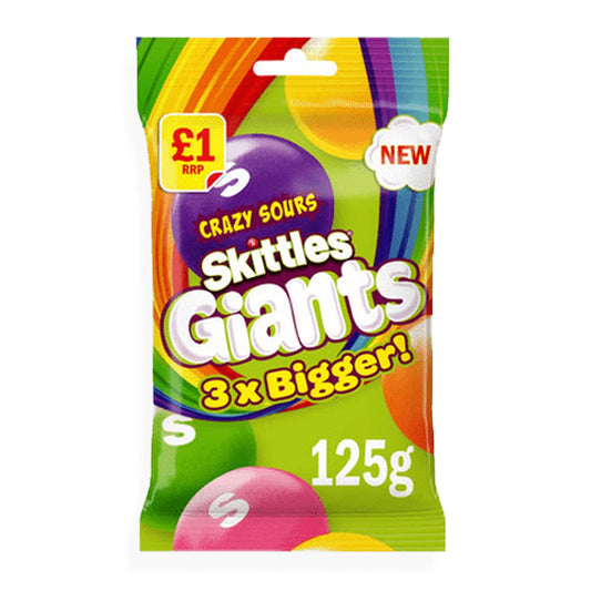 Skittles Giants Crazy Sours (116g) (UK)