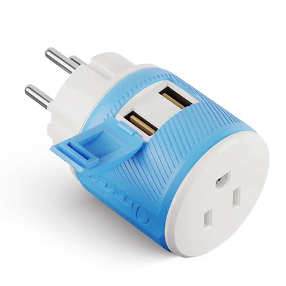 Palestine, Gaza, Israel Travel Adapter - 3 in 1 - 2 USB - Type H - Compact Design (U2U-14)