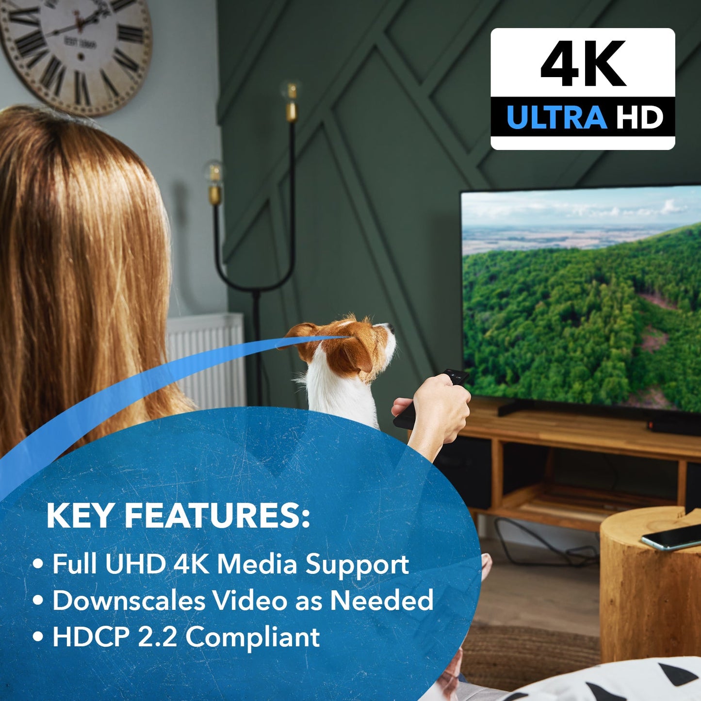 Ultra HD 4x4 HDMI Matrix Switch 4K @60Hz with IR Remote (UHD-404)