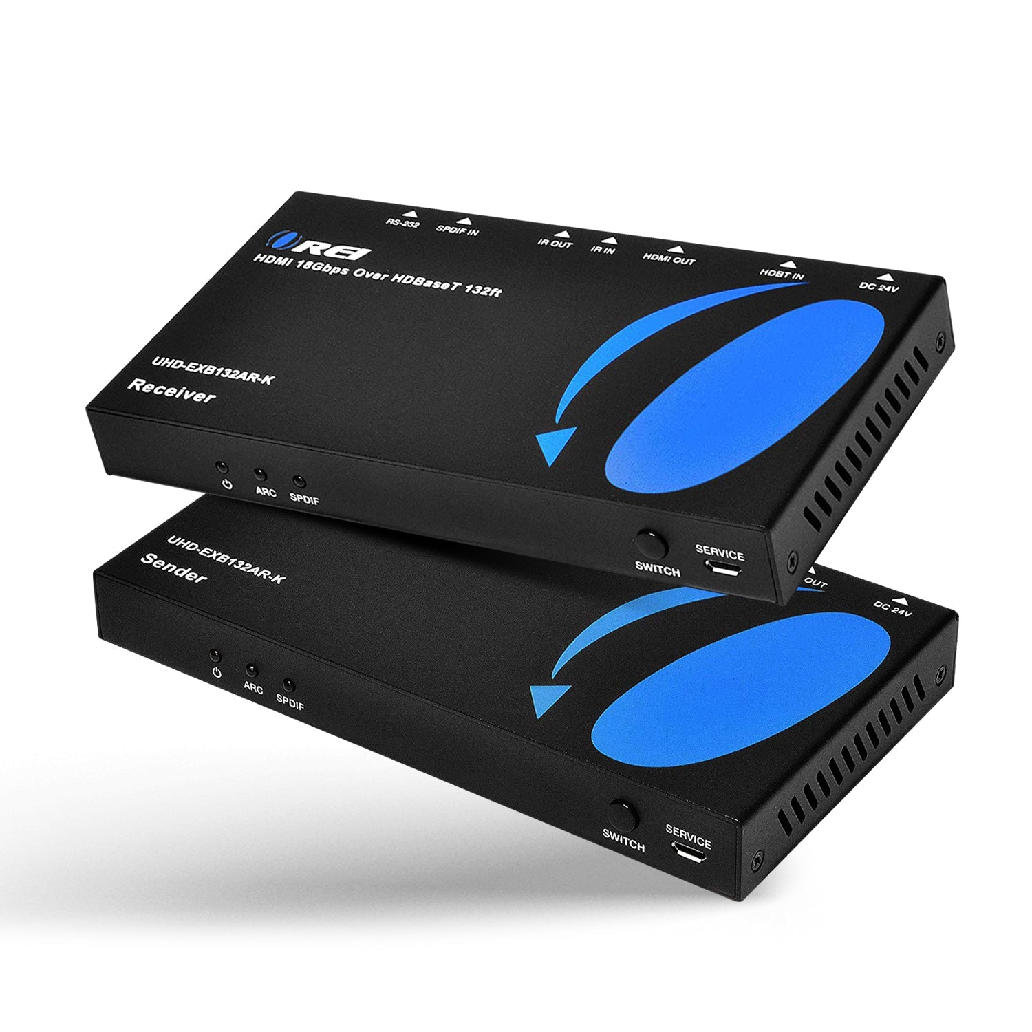 Ultra HD 4K HDMI Extender with HDBaseT Over CAT5e/6/7 Support ARC & Audio Extraction (UHD-EXB132AR-K)