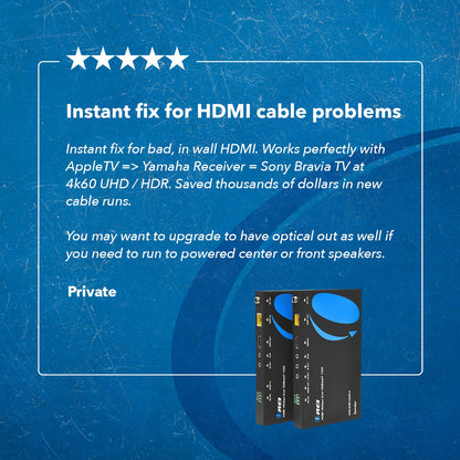 Ultra HD 4K HDMI Extender with HDBaseT Over CAT5e/6/7 Support ARC & Audio Extraction (UHD-EXB132AR-K)