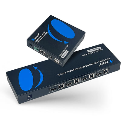 OREI 4K@60Hz 4X1 HDMI KVM Extender Switch Upto 230 Ft (UHD41-EX230-KVM)