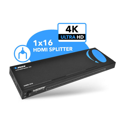 1x16 HDMI Splitter : 1-in 16-out, UltraHD 4K, EDID (UHDS-1016)