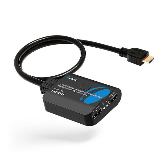 OREI HDMI Splitter 1 in 2 out with Downscaler, 3D, upto 4k@60Hz (UHDS-102C)