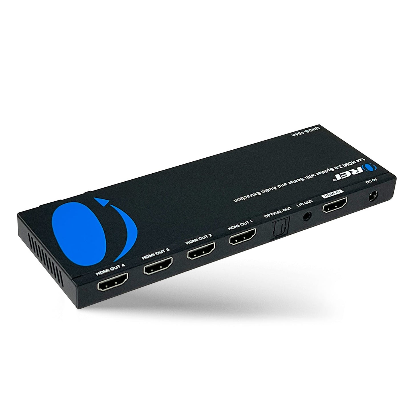 OREI 4K 1x4 HDMI Splitter with Scaler, Audio Extractor & EDID management (UHDS-104A)