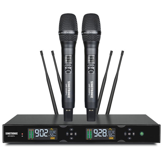 Singtronic UHF-6000Pro Professional Rechargeable Digital True Diversity Wireless Microphone System