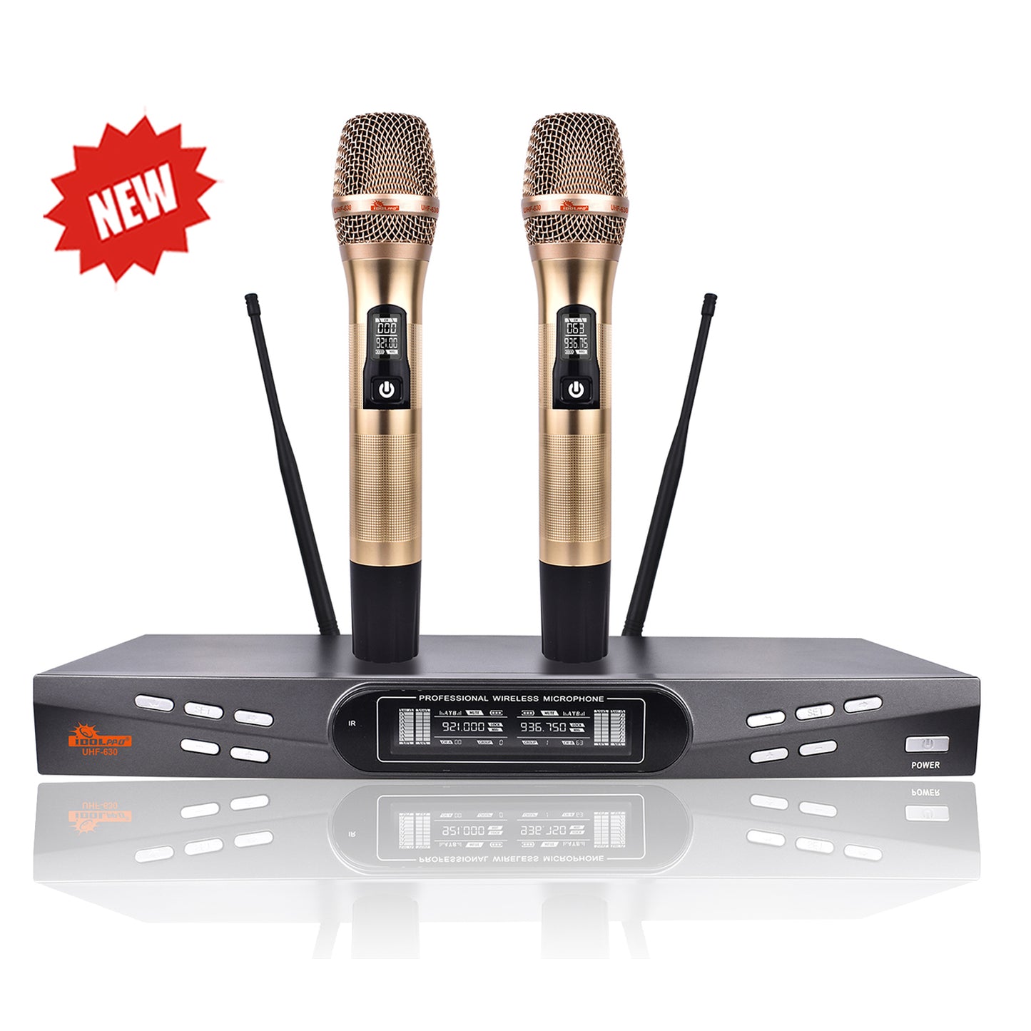 IDOLpro UHF-630 Top-Notch Digital Dual Wireless Microphones ( Model 2024 )