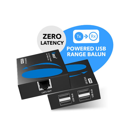 4 Port USB Extender Over CAT 6 Up To 330 Feet  (USB-EX330-K)