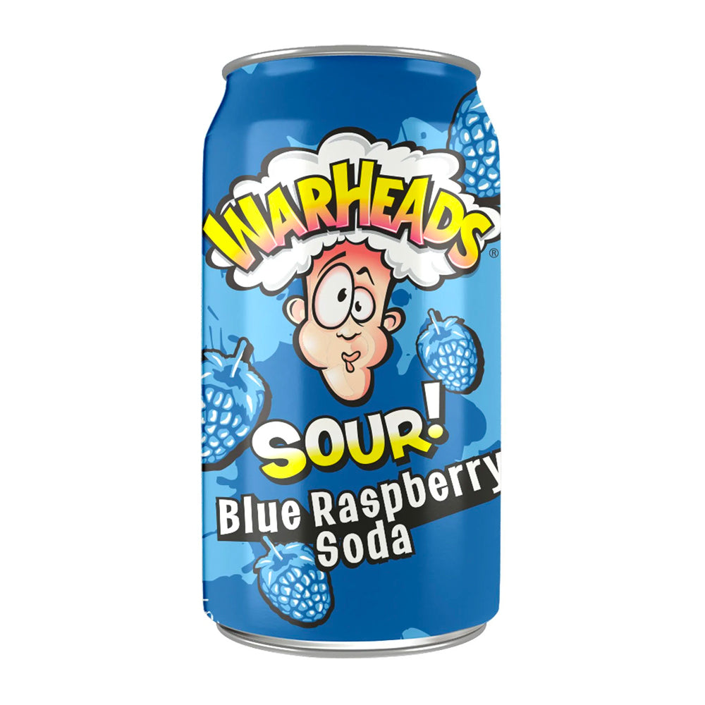 Warheads Sour Blue Raspberry Soda (355ml)