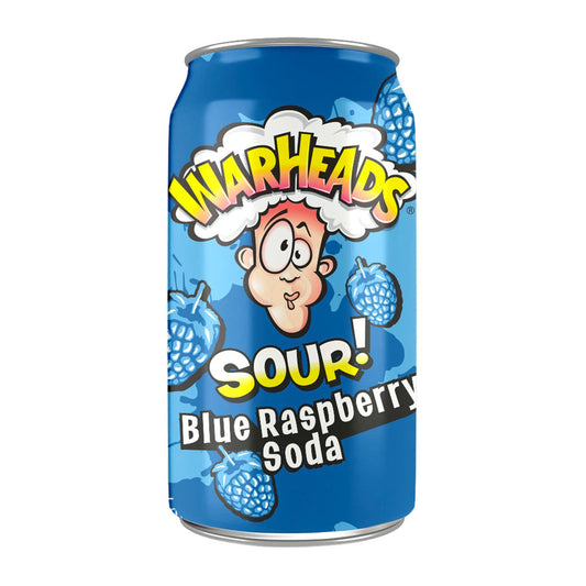 Warheads Sour Blue Raspberry Soda (355ml)