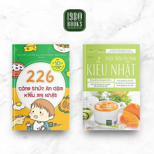 Combo 2 Cuốn Giúp Chăm Sóc Sức Khỏe Gia Đình Hay- Thực Đơn Ăn Dặm Kiểu Nhật + 226 Công Thức Ăn Dặm Kiểu Mẹ Nhật