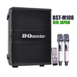 Loa Kéo Di Động - BST-M108 Built-In Rechargeable Battery, Bluetooth with 2 rechargeable Microphone- MODEL 2023