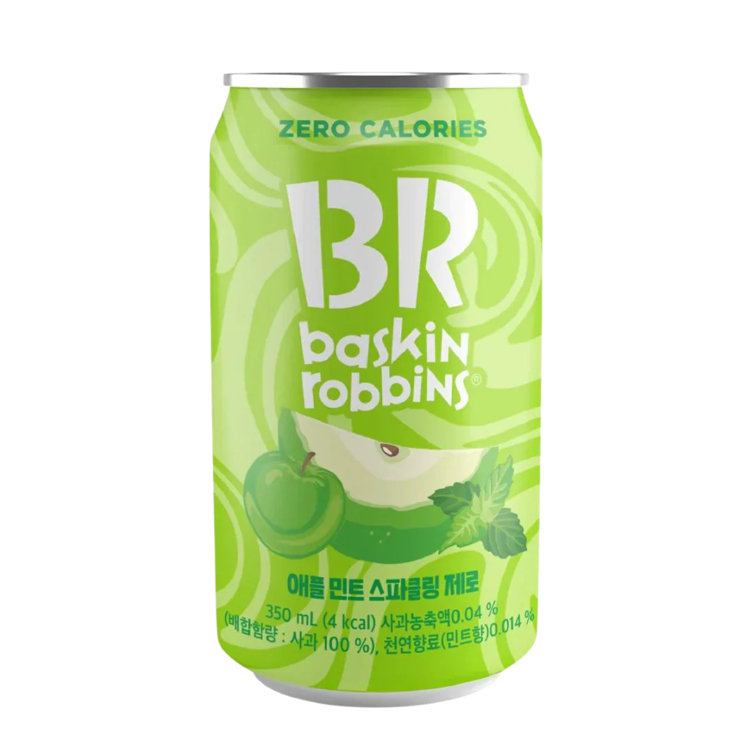 Baskin Robbins Apple Mint Sparkling Water (350ml)(Korea)