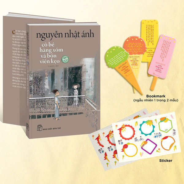 Cô Bé Hàng Xóm Và Bốn Viên Kẹo - Tặng Kèm Random 1 Trong 4 Mẫu Bookmark + Sticker-Tác giả:Nguyễn Nhật Ánh