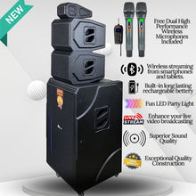 ( Sold Out- PreOrder Only ) IDOLmain IPS-DJ13 Rechargeable Professional with Bluetooth, Livestreaming ( 3500 Watts ) 2 Wireless Handheld Microphones Model 2026