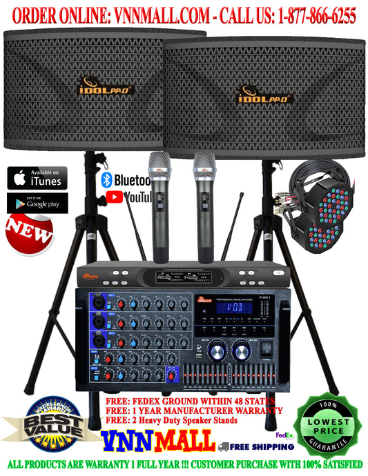 KARAOKE SYSTEM 15 - 2400 WATTS - IDOLPRO 3-Way System- BUILT-IN HDMI ARC, OPTICAL - MODEL: 2026