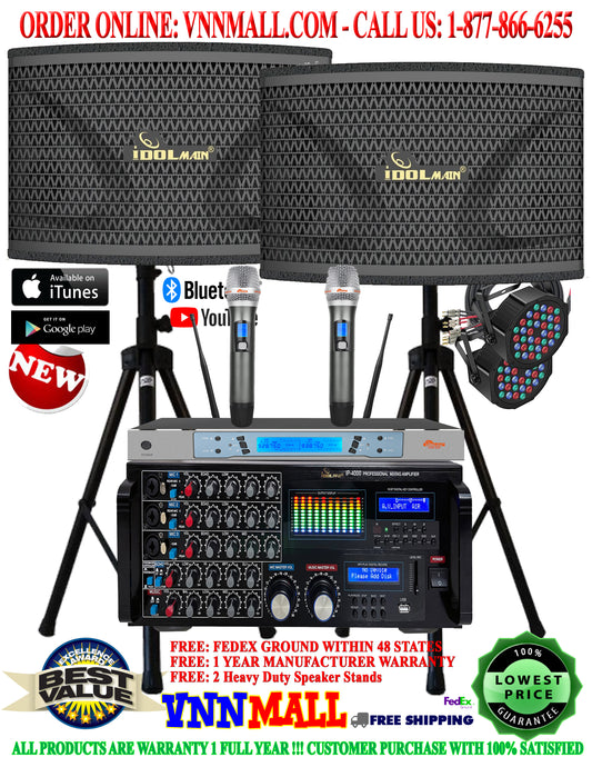KARAOKE SYSTEM 19 - 3000 WATTS - IDOLMAIN 3-Way System- BUILT-IN HDMI ARC, OPTICAL - MODEL: 2025