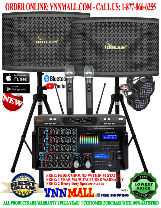 KARAOKE SYSTEM 19 - 3000 WATTS - IDOLMAIN 3-Way System- BUILT-IN HDMI ARC, OPTICAL - MODEL: 2025