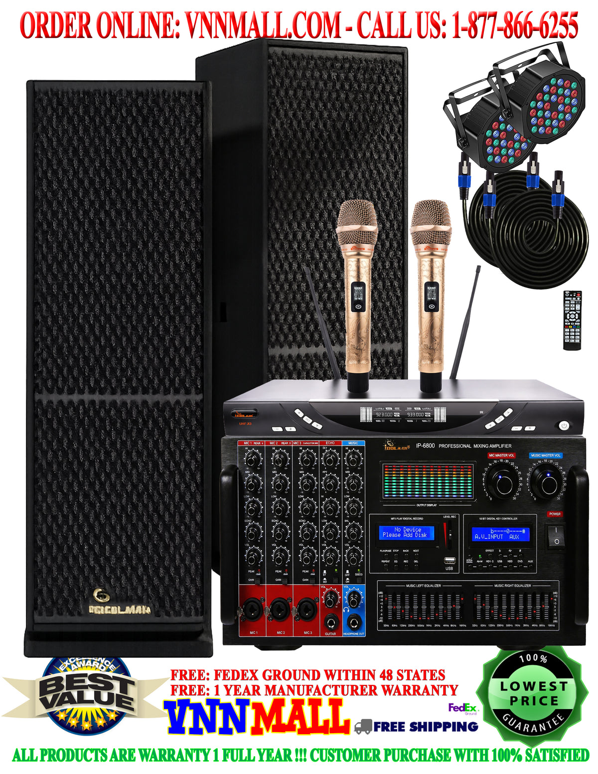 KARAOKE SYSTEM 20 - DELUXE 5 - TOTAL 6000 WATTS - 8000W AMPLIFIER - TH ...