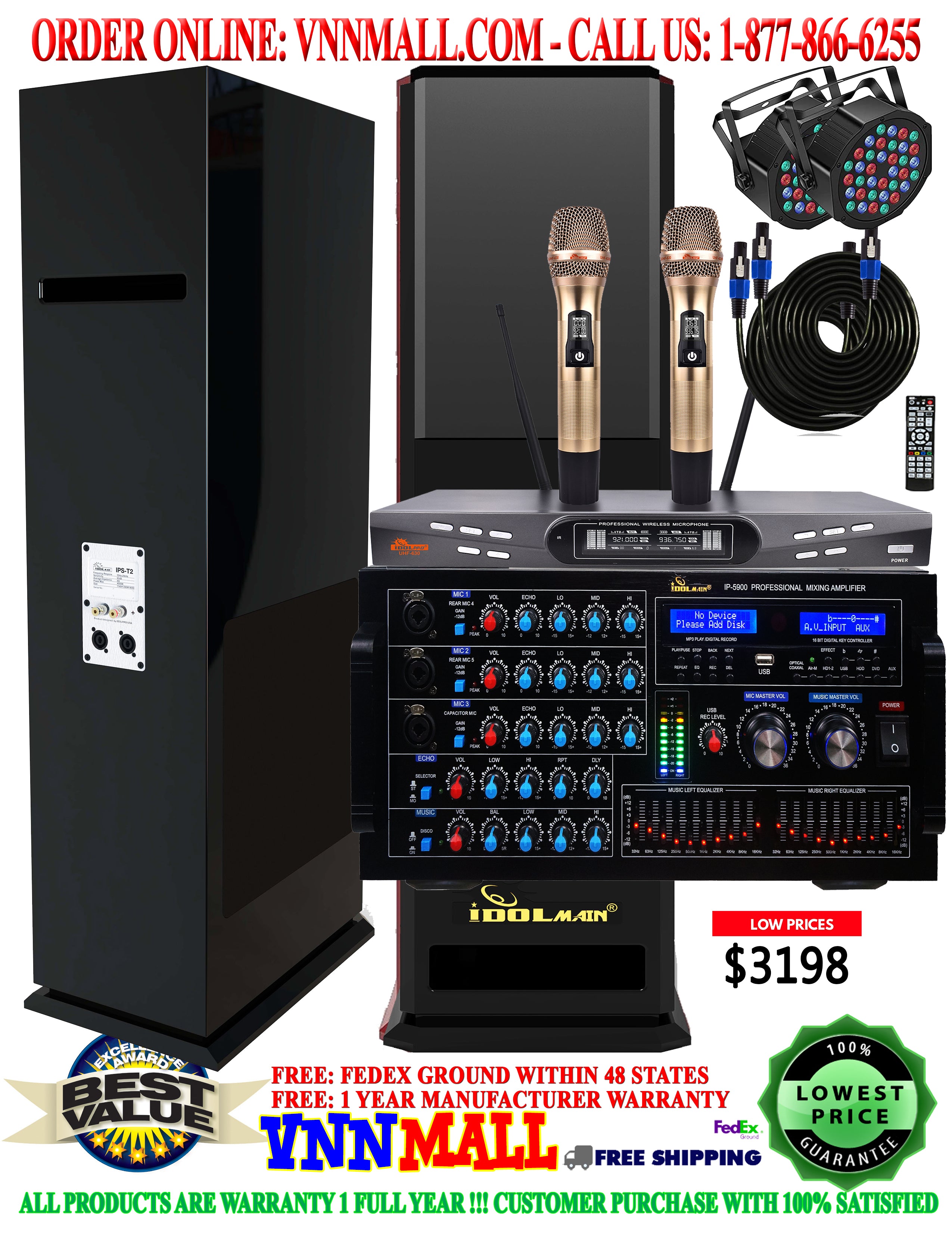 KARAOKE SYSTEM 21 - IDOLMAIN Professional 4000W Digital Complete Karaoke System - MODEL 2024