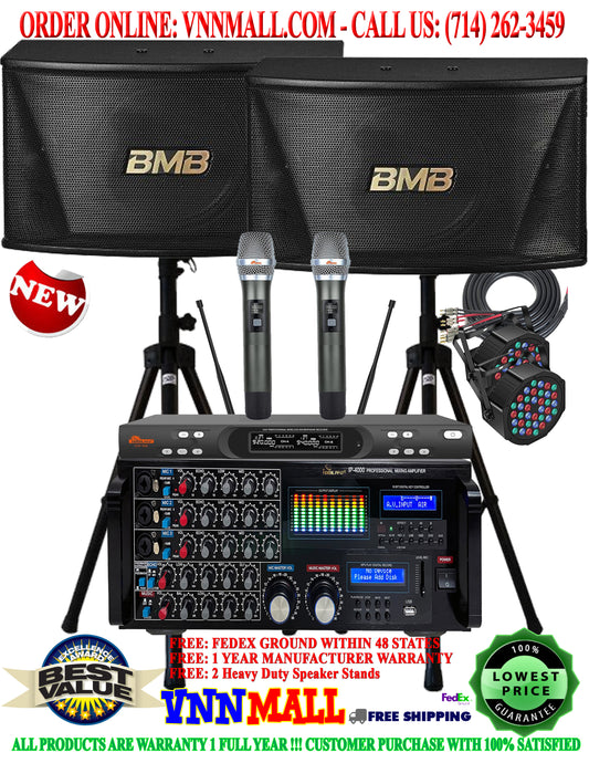 KARAOKE SYSTEM 4 - YouTube Karaoke System 3000W Amplifier and 900W Speakers - Built In Bluetooth, Optical - Model 2026