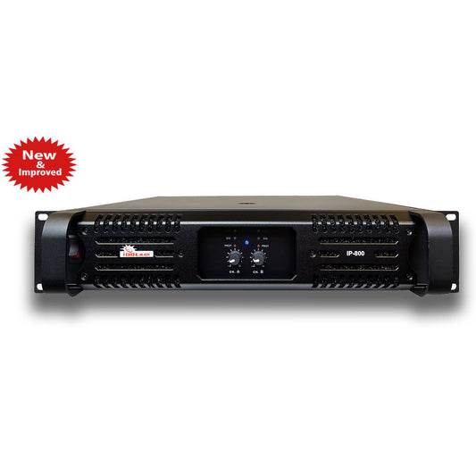 IDOLmain IP-800 2400W 2 Channels Professional Rated Power Amplifier ( Model 2025 )