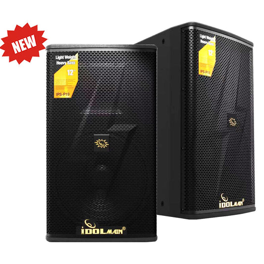 IDOLmain IPS-P19 4000W High-Output Sharp & Heavy Bass Professional Karaoke Loudspeakers ( Pair) MODEL 2025 ( FREE Stands, Wires )