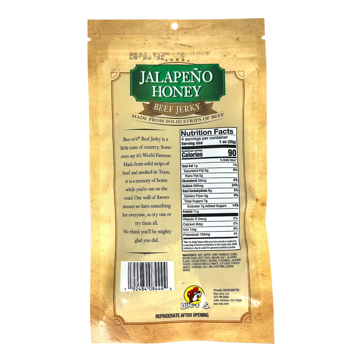 Jalapeño Honey Beef Jerky