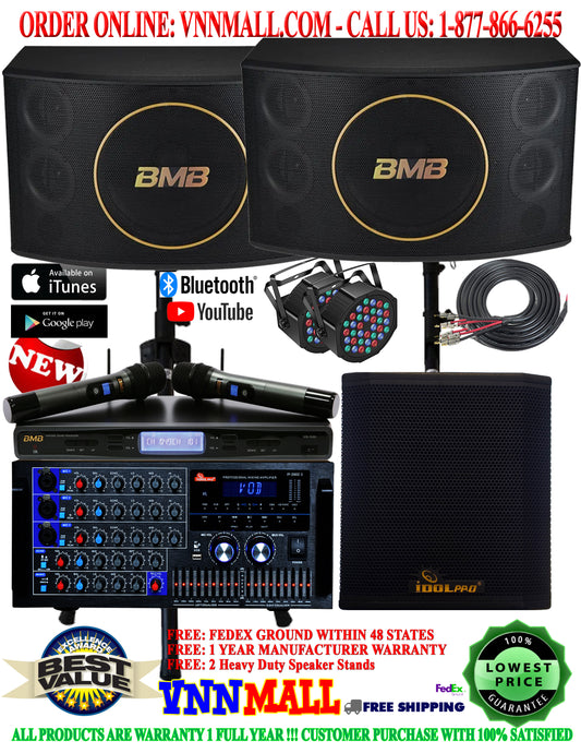 KARAOKE SYSTEM 25 - BMB Japan 3-Way 5 Speakers Karaoke System 2800 Watts - MODEL: 2025