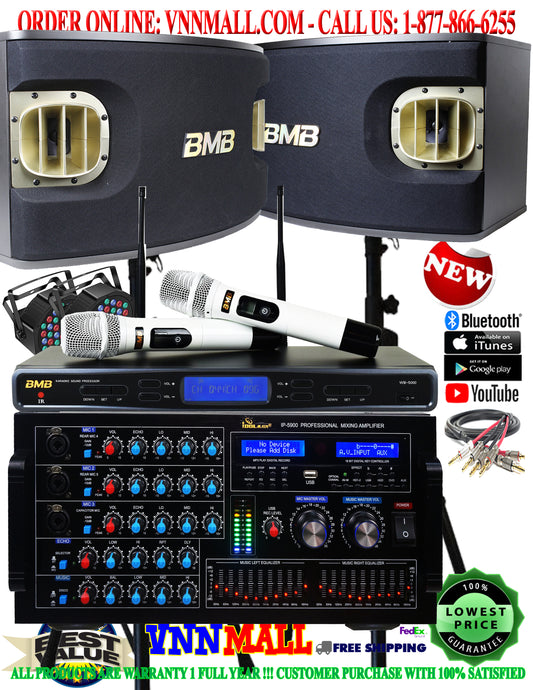 KARAOKE SYSTEM 34 - 2400W YouTube Karaoke System, BMB Japan 3-Way Karaoke Speakers - ( MODEL 2025 )