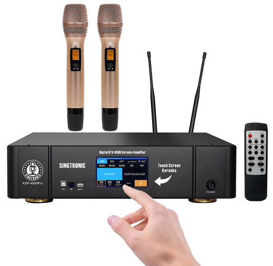 Singtronic KSP-4000Pro Professional 3 in 1 Digital 4000W Karaoke Sound Processor Amplifier