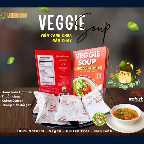 Instant Veggie Soup - Canh Chua Nấm ( 6 Packs/Box )