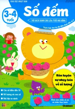 Giao Duc Nhat Ban - So Dem ( Tuoi 3-4 ) Tac Gia: Gakken - Book