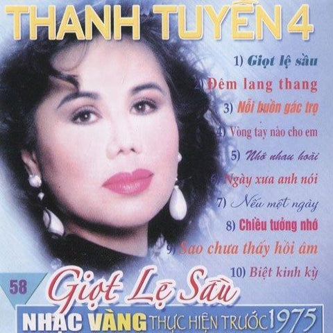 Thanh Tuyen 4 - Giot Le Sau - CD Nhac Vang Truoc 1975