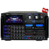 IDOLMAIN IP-7500 8000W Max Output Professional Digital Console Mixing Amplifier With 7 LCD Screen Monitor Built-In, Bluetooth, Recording, Guitar Level Control & Digital Optical ( MODEL 2023 )