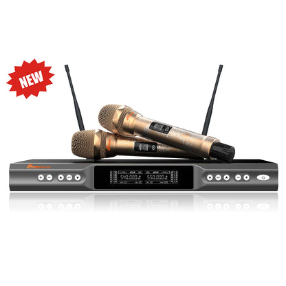 IDOLmain UHF-X2D Golden Dragons Engraved with Dependable Performance and Professional Graded Wireless Microphones - Model 2025