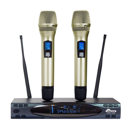 IDOLMAIN UHF-628 Auto Sound Cut Off When Dropping Dual Wireless Microphone