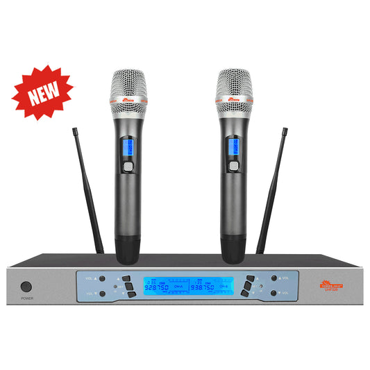 IDOLpro UHF-320 Dual Professional Superior Sound Wireless Microphone System NEW 2025