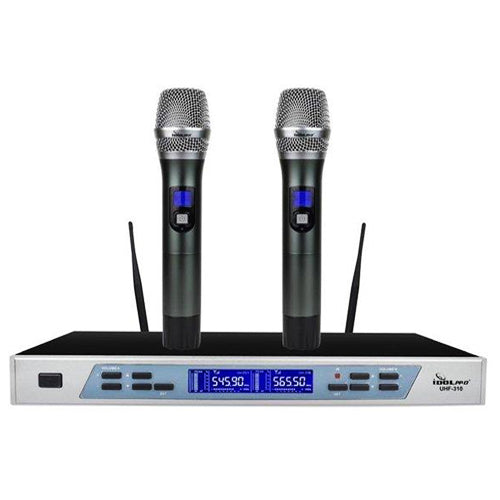 IDOLpro UHF-310 Professional Intelligent Dual Wireless Auto Noise Cancellation Microphone System - NEW 2022