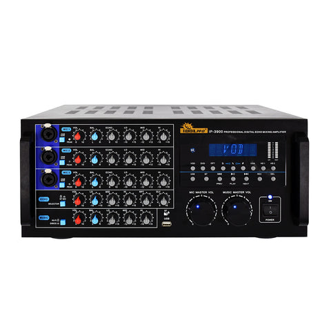 ( OPEN BOX - LIKE NEW ) IP-3900 2600W Mixing Amplifier with Built-in Equalizer, Bluetooth, HDMI, Optical Input, Recording NEW 2023