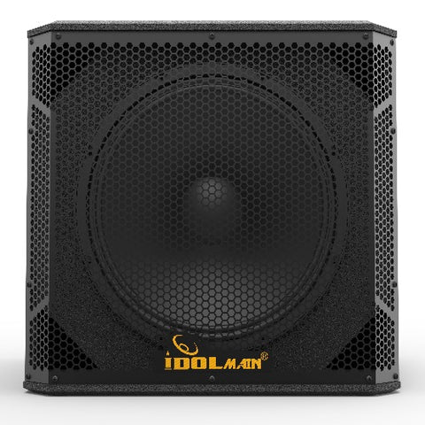 IDOLmain SUB-06 15-Inch 1500 Watts Deep Bass Powered Subwoofer With All Wood Cabinets And 14-gauge Grilles NEW 2023
