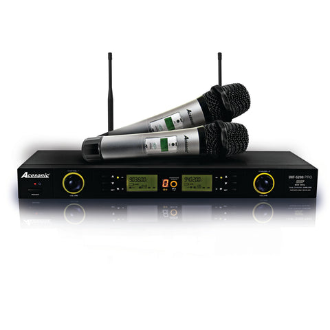 Acesonic UHF-5200 PRO 900MHz Digital Wireless Microphone System 100 Channels
