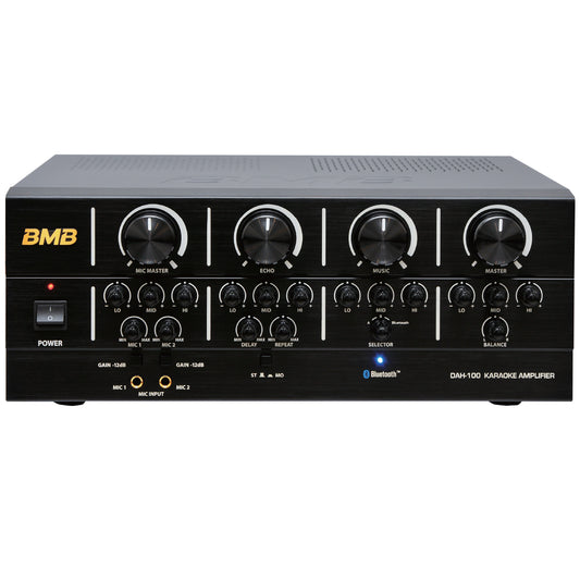 BMB DAH-100 200W Karaoke Mixing Amplifier with BluetoothBMB DAH-100 200W Karaoke Mixing Amplifier with Bluetooth