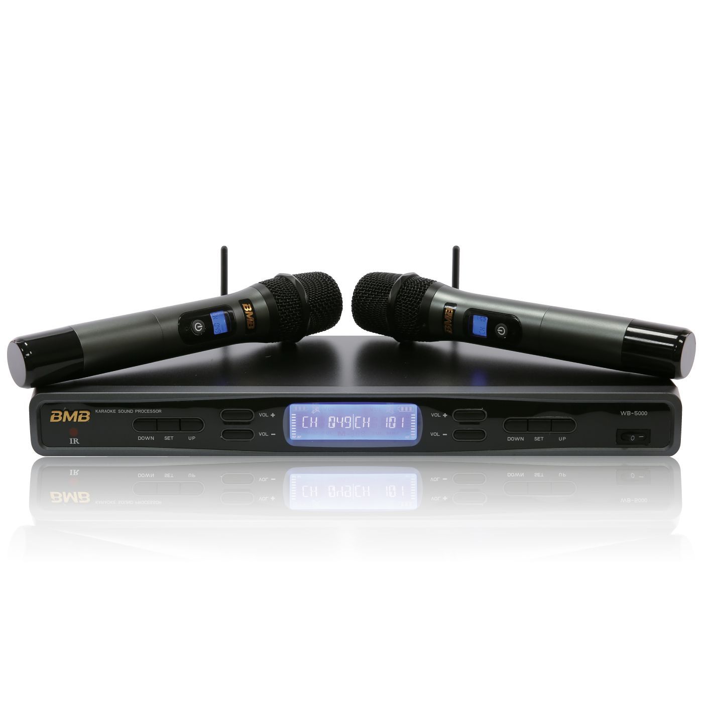 BMB WB-5000s Black Wireless Microphone BUILT IN FEEDBACK CONTROL ( MODEL 2024 )