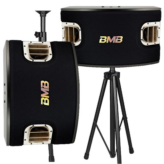 BMB CSV-900 (SE) - 12" 3-Way Bass Reflex Speakers (Pair) - 1200W  (MODEL 2025) - Free Stands, Wires